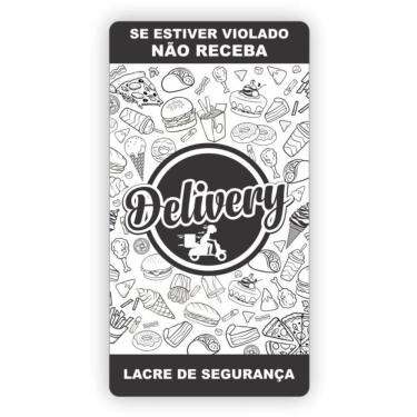 Imagem de Etiqueta Adesiva Delivery Lacre Segurança 75x40mm 1000un