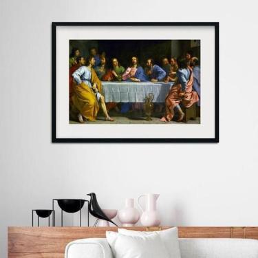 Imagem de Quadro Horizontal Santa Ceia - 60X48Cm - Quadros On-Line