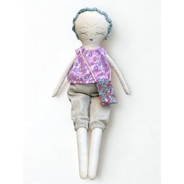 Imagem de Boneca de Pano Sustentável Tirubeca Mina 51cm