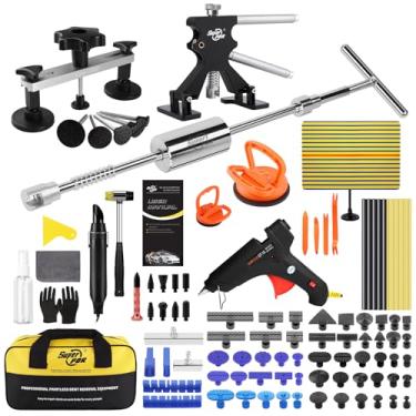 Imagem de Super PDR Kit de extrator de amassados para carro – Conjunto de ferramentas de reparo de amassados sem pintura com martelo deslizante, barra em T, extrator de ponte, levantador de amassados para