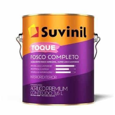 Imagem de Tinta acrílica branco fosco 3,6l toque premium - suvinil