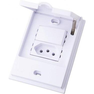 Imagem de Cj Interruptor Simples + Tomada 20A - Blux B.L`Acqua Branco