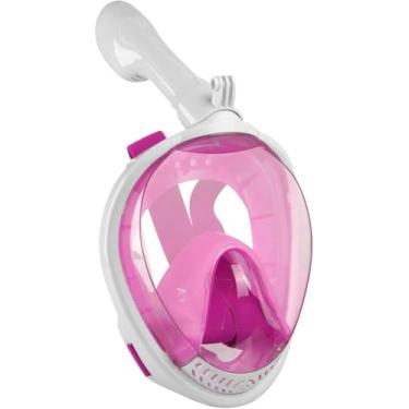 Imagem de Acessórios De Mergulho Snorkeling Mergulho Máscara Subaquática Snorkel Facial Completo Máscara Óculos Antiembaçantes Para Adultos Equipamento De Natação Óculos De Mer, 9 Generations of Blue, L-XL