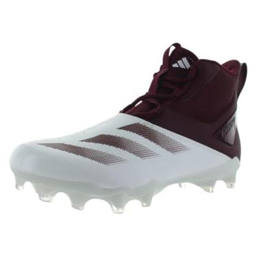Imagem de adidas Tênis unissex Adizero Chaos, Calçado branco/time maroon/calçado branco, 12 Women/11 Men