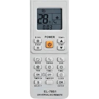Imagem de Controle Remoto Universal para Ar Condicionado Compatível com Todos os Modelos LG, Samsung, Midea, Consul, Philco, Electrolux, Gree, Elgin e Mais Tela LCD Funções Completas, Fácil Programação