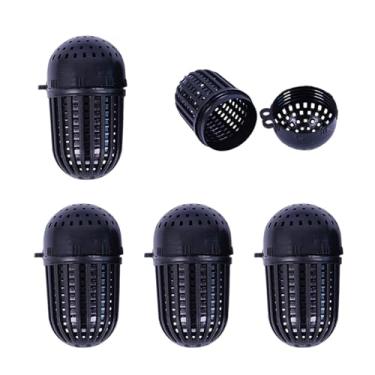 Imagem de QIEIEI 5 peças de iscas de pesca, gaiola, iscas de peixe, alimentador, suporte de cesta, balde, alimentador, cesta, ferramenta de pesca duradoura