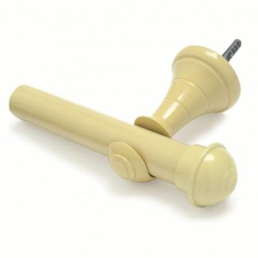 Imagem de Kit Varão Cortina 2,40 Metros 28mm Simples(MARFIM MADEIRA)