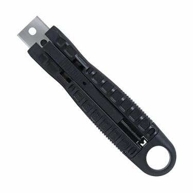 Imagem de SELLER Estilete de Segurança Auto Retrátil AR-1000, para Uso Pesado com Lâmina de Aço Carbono, Corpo Resistente em ABS, Ideal para Ambientes Industriais e Operacionais