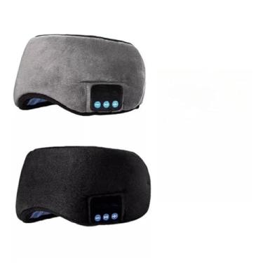 Imagem de Tapa Olho Máscara Dormir Fone De Ouvido Bluetooth Confortável(Aleatória)