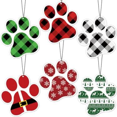 Imagem de Datanly Pacote com 12 aromatizadores de ar de carro fofos pendurados para mulheres e homens, lascas de incenso de Natal, pingente de espelho retrovisor de carro, fofo, animal de estimação, eliminando