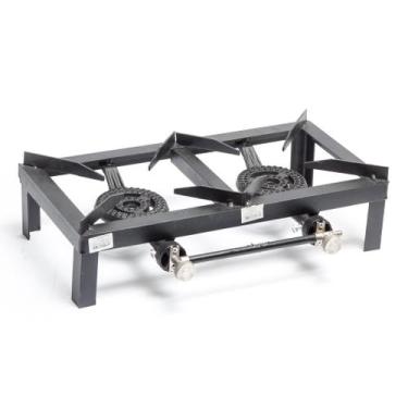 Imagem de Fogão Alta Pressão 2 Bocas Queimador Ferro Fundido - Dasshaus