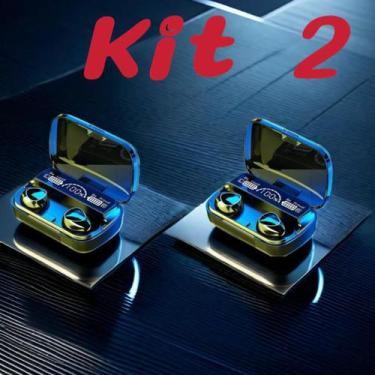 Imagem de Fone De Ouvido bluetooth 5.1 M10 Sem Fio tws Estéreo Com Carregador - 
