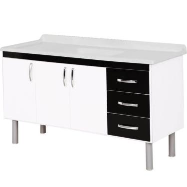 Imagem de Armário Tóquio 116,2cm Preto - 539215 - A.j. Rorato Armário Tóquio 116,2cm Preto - 539215 - A.j. Rorato