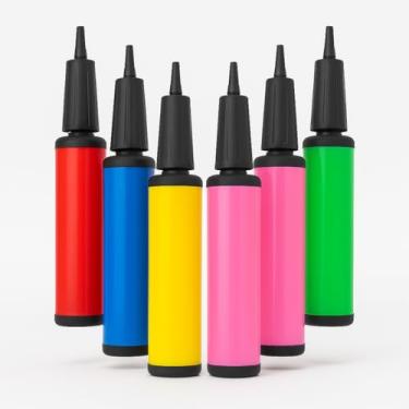 Imagem de Bomba de Balão Manual Inflador Portátil Cores Sortidas Enchedor de Bexigas Festa Aniversário Casamento - Brucaro Prime