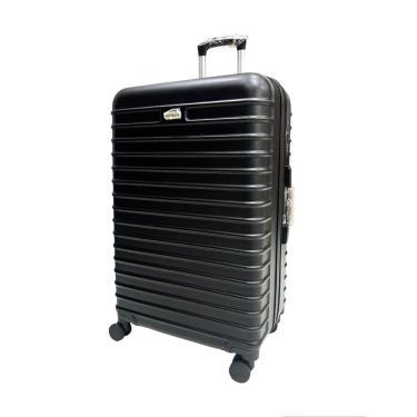 Imagem de Mala Grande 35Kg Expansível Ultra Leve Preta Fan Giratória