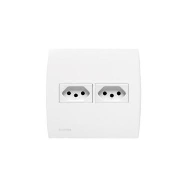 Imagem de Conjunto 4X4 2 Tomadas 10A Soprano Siemens Ilus