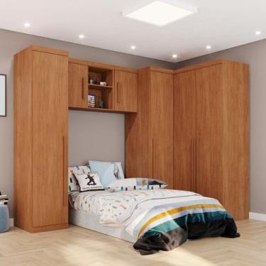 Imagem de Modulado Quarto Infantil 6 Peças Liz Espresso Móveis