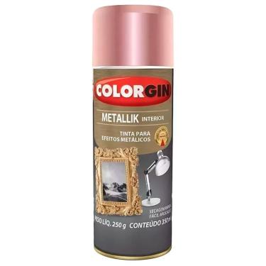 Imagem de Spray Rose Gold Metallix Colorgin Brilho Sofisticado Elegante