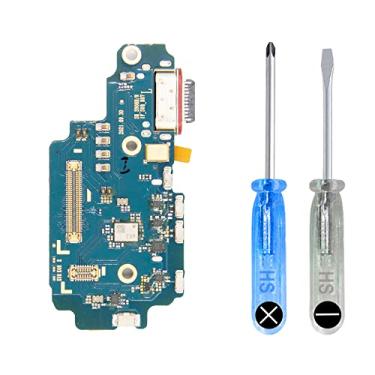 Imagem de MMOBIEL Conector de base compatível com Samsung Galaxy S22 Ultra 5G - 6,8" - 2022 - Porta de carregamento - Substituição de porta de fone de ouvido/microfone - Tipo C - Inclui chaves de fenda