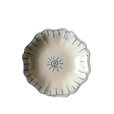 Imagem de Conjunto de utensílios de mesa japoneses criativos para casa retro arroz Lamian Noodles Bowl - prato octogonal de 20 cm