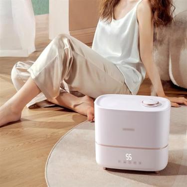 Imagem de Umidificador Umidificador mudo doméstico para quarto, umidificador de ar inteligente alta capacidade, três em um, máquina pulverização com filtro