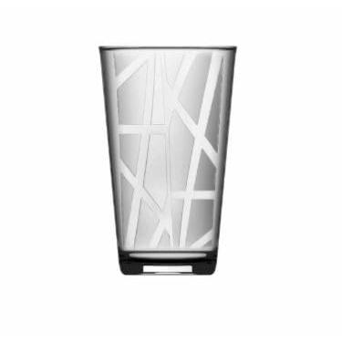 Imagem de Conjunto de 6 Copos de Vidro Arido, Design Texturizado, 310ml, 13cm x 7,5cm, Transparente Cristalino, para Água, Sucos e Drinks