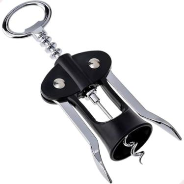 Imagem de Saca Rolhas Abridor De Vinho Profissional Emborrachado Em Inox Para Garrafas