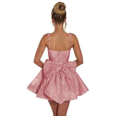 Imagem de Vestido de boas-vindas Dessiny Plus Size Dusty Pink Sequin US28W