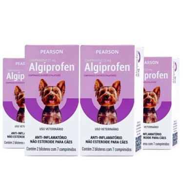 Imagem de 4 Algiprofen Anti-inflamatório 22mg Cães até 5Kg Pearson - 56 Comprimi