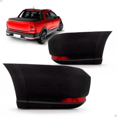 Imagem de Par polaina saveiro g7 16/23 traseiro pto liso parc c/refletor s/senso