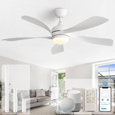 Imagem de Ventilador de teto Sofucor 132 cm Smart Light Alexa 6-Speed