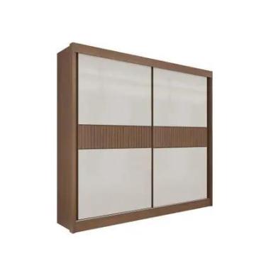 Imagem de Guarda Roupa Casal Cancun Ripado 2 Portas 6 Gavetas sem pés D Doro D D