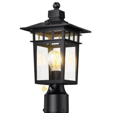 Imagem de Poste de iluminação externa APOTO Dusk to Dawn em alumínio impermeável