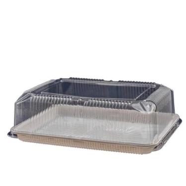 Imagem de Embalagem Retângular S70 para Bolos Base Branca. Caixa com 40 Unidades