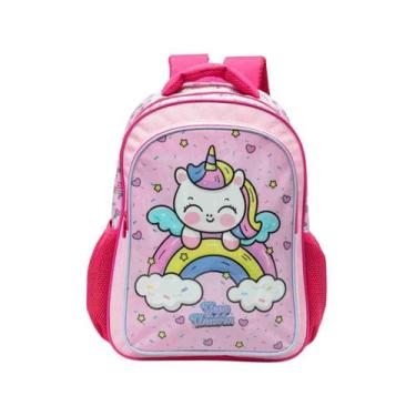 Imagem de Mochila de Costas Infantil de Unicórnio para Menina Escolar - Mormino,