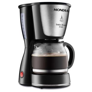 Imagem de Cafeteira Elétrica Mondial Arome 18 C-30-18x 220v-preto/inox