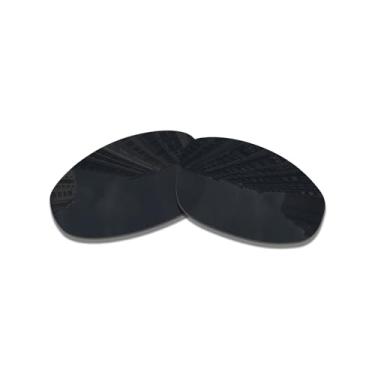 Imagem de Lentes de reposição para óculos de sol Oakley Juliet X-Metal antiarranhões | Resistente a impactos | Ajuste perfeito, Preto (não espelhado, polarizado), 55*32mm