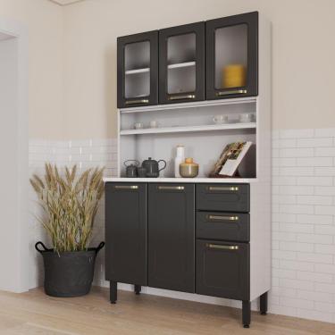 Imagem de Cozinha De Aço Compacta 6 Portas Linha Colors Bertolini Grafite