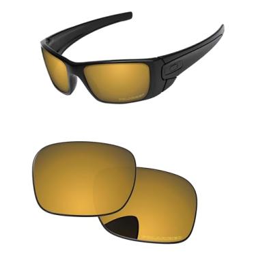 Imagem de PapaViva Lentes de reposição para Oakley Fuel Cell OO9096 60 mm Óculos de sol bronze dourado polarizado