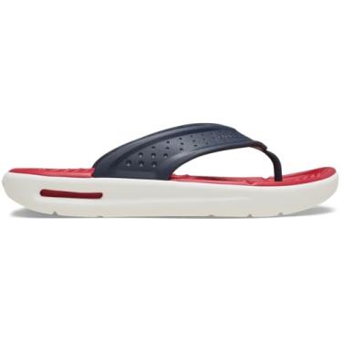 Imagem de Crocs Sandálias masculinas InMotion Flip Flop para homens, conforto literide, azul-marinho, 10
