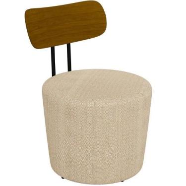 Imagem de Poltrona Para Sala De Estar Base Fixa Luara M03 Bege - LYAM DECOR