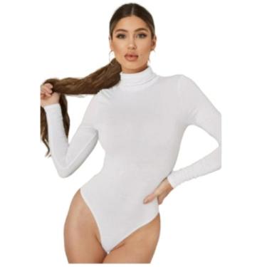 Imagem de Bori  Body Feminino Manga Longa Gola Alta Térmica Suplex Tendencia - K