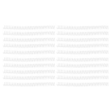 Imagem de QANYEGN 20 bobinas de ligação em espiral de plástico, bobinas de ligação em espiral, mola de fivela de ligação, 19mm 3/4 polegadas id 30 furos espirais para notebook a4 a5 (Transparente)
