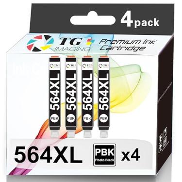 Imagem de Cartucho de tinta preto compatível 564 XL 564Xl de alto rendimento PB para impressora HP 5510 5511 5514 6510 7510 7515 e-All-in-One C510 C5300 C5324 C5370, vendido pela TG Imaging