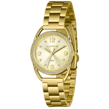 Imagem de Relógio Lince Feminino Ref: Lrgh256l33 C2kx Casual Dourado