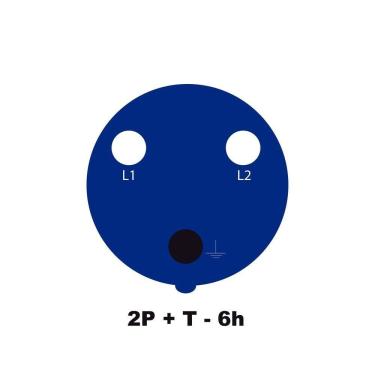 Imagem de Tomada Embutir Industrial 2p+t 63a 220-250vca 6h Tramontina