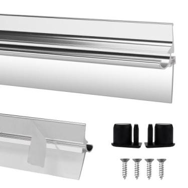 Imagem de Trilho de gotejamento de porta de chuveiro de 32" com cromo para porta