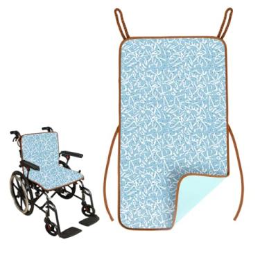 Imagem de Almofadas impermeáveis para incontinência altamente absorventes para cadeiras de rodas - estampas coloridas para um sorriso - capas de assento extra grandes laváveis e reutilizáveis (18,9 x 33,22 cm