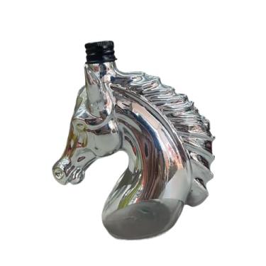 Imagem de Generic Decantador de uísque em vidro, decantador de vinho em formato de cavalo, utensílio para servir bebidas, dispensador de vinho para casa, quarto ou bar, 1000ml