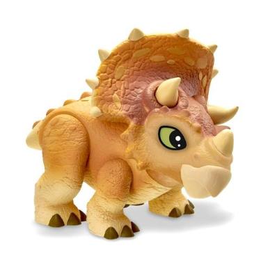 Imagem de Dinossauro de Brinquedo Infantil Vinil Triceratops Grande - Pupee, Col